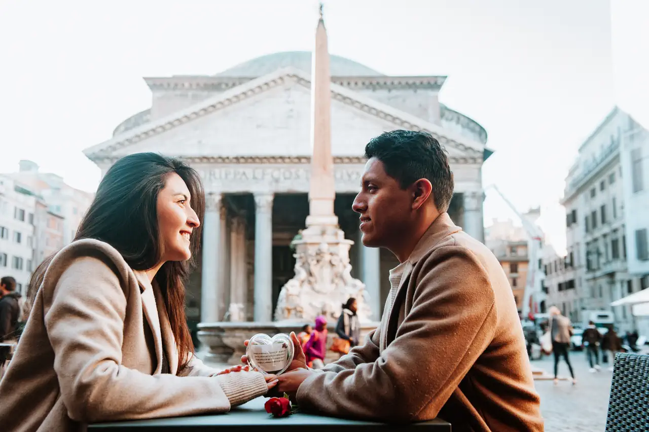 Wedding proposal in rome