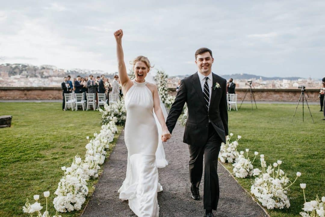 A dream under the stars: Morgan and Matthew’s Wedding at the Terrazza Studi Romani